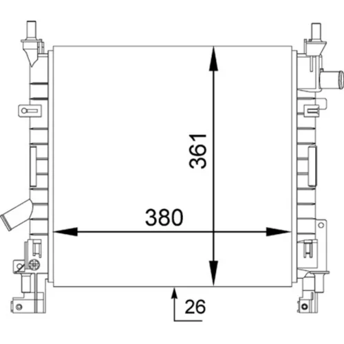 Chladič motora MAHLE CR 1350 000S