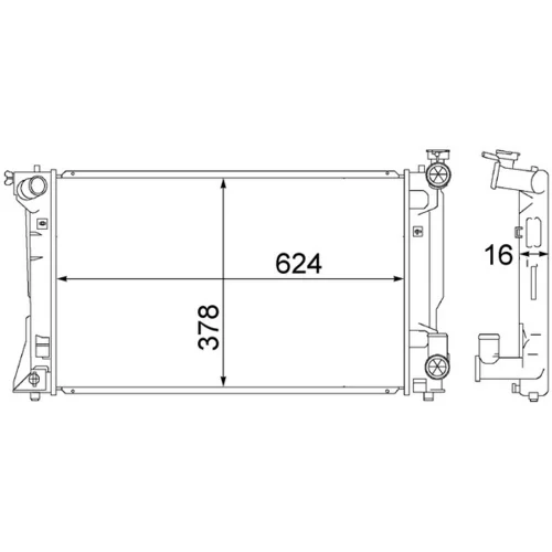 Chladič motora CR 1529 000S /MAHLE/