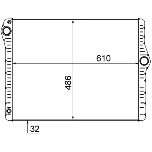 Chladič motora MAHLE CR 1585 000S