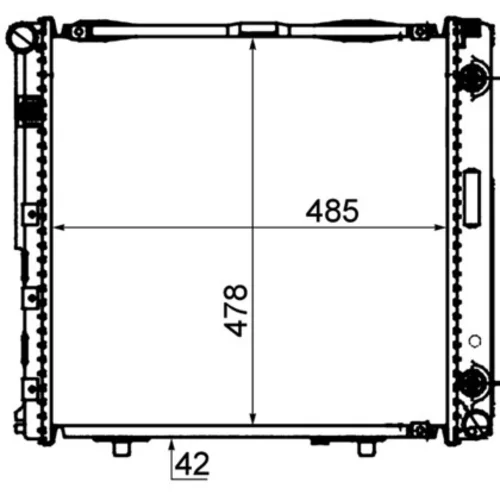 Chladič motora MAHLE CR 292 000P - obr. 1