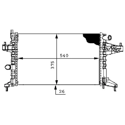 Chladič motora MAHLE CR 389 000S