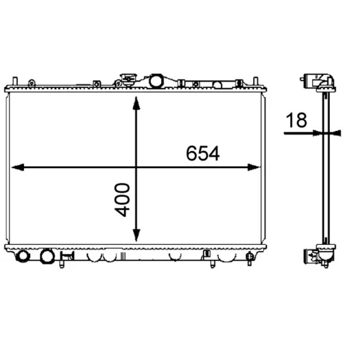 Chladič motora MAHLE CR 549 000S