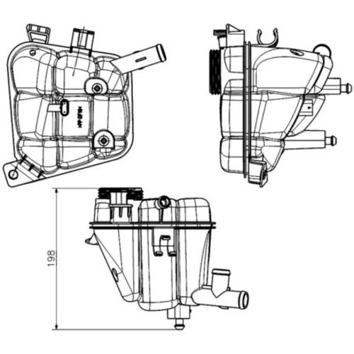 Vyrovnávacia nádobka chladiacej kvapaliny MAHLE CRT 231 000S