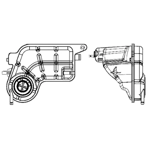 Vyrovnávacia nádobka chladiacej kvapaliny MAHLE CRT 81 001S - obr. 1