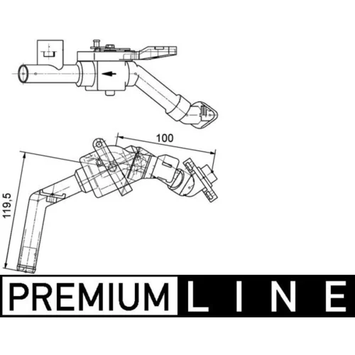 Regulačný ventil chladenia MAHLE CV 8 000P