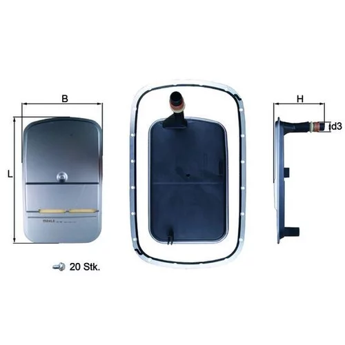 Hydraulický filter automatickej prevodovky MAHLE HX 159KIT