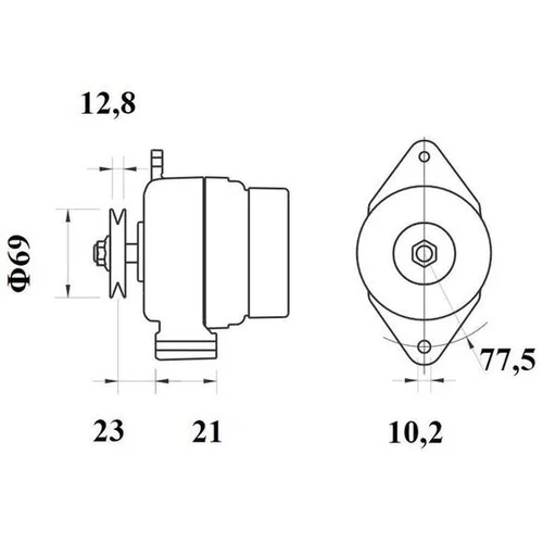 Alternátor MAHLE MG 1139 - obr. 1