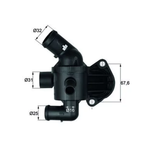 Termostat chladenia MAHLE TI 15 87 - obr. 2