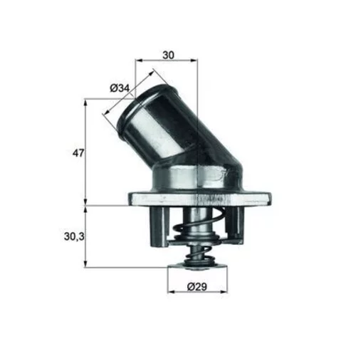 Termostat chladenia MAHLE TI 3 87 - obr. 2