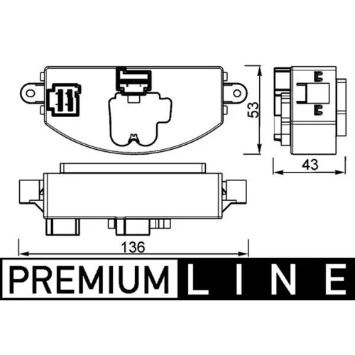 Regulator, ventilator vnutorneho priestoru MAHLE ABR 106 000P