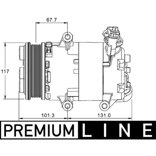 Kompresor klimatizácie MAHLE ACP 1330 000P