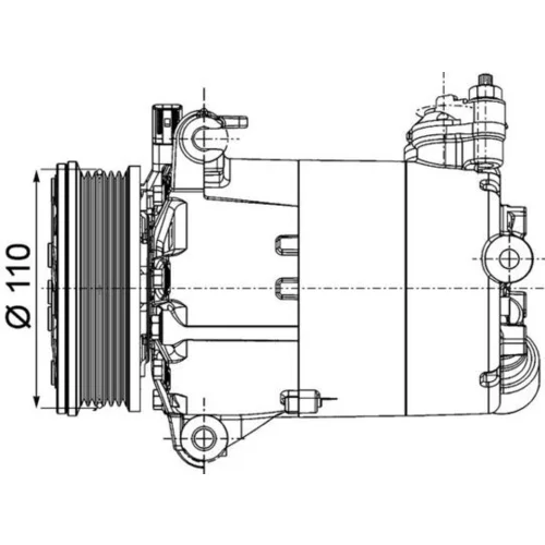 Kompresor klimatizácie MAHLE ACP 1357 000P