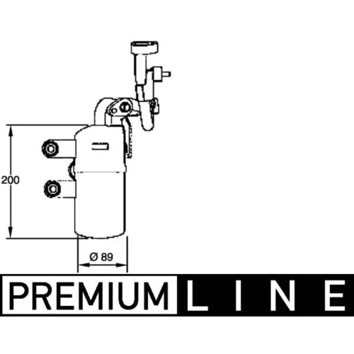 Vysúšač klimatizácie AD 281 000P /MAHLE/ - obr. 2