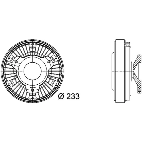 Spojka ventilátora chladenia MAHLE CFC 17 000P - obr. 1