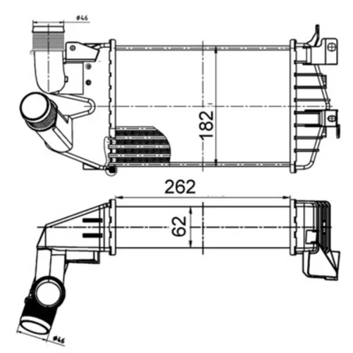 Chladič plniaceho vzduchu MAHLE CI 510 000S - obr. 1