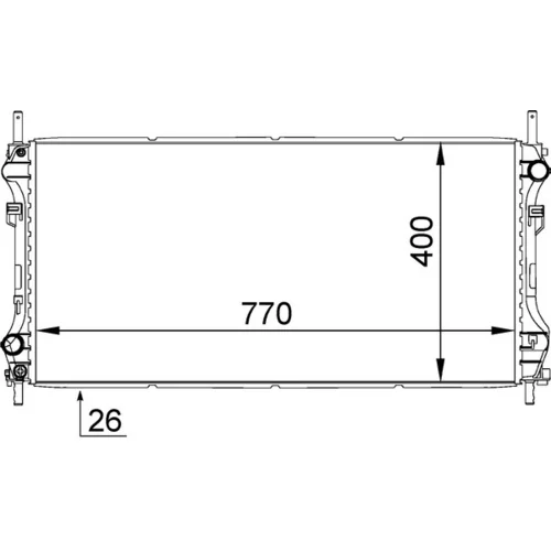 Chladič motora MAHLE CR 1346 000S