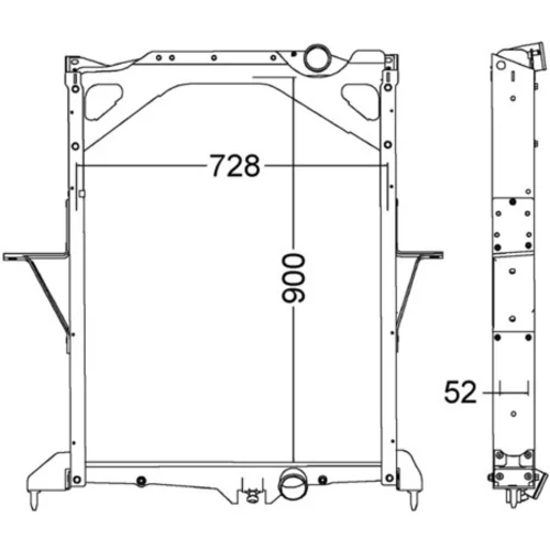 Chladič motora MAHLE CR 1557 000P - obr. 1