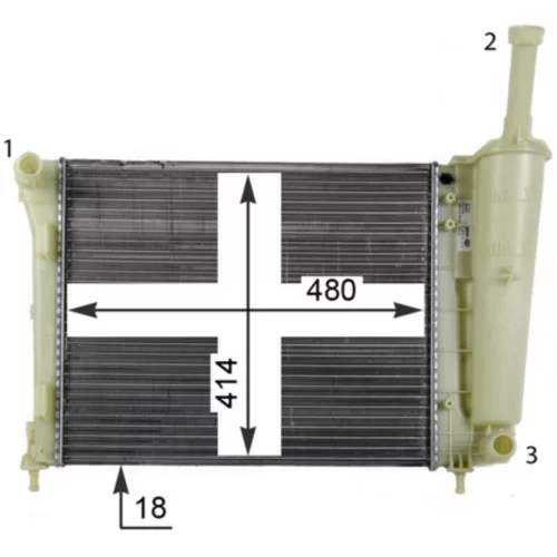 Chladič motora MAHLE CR 1859 000P - obr. 13