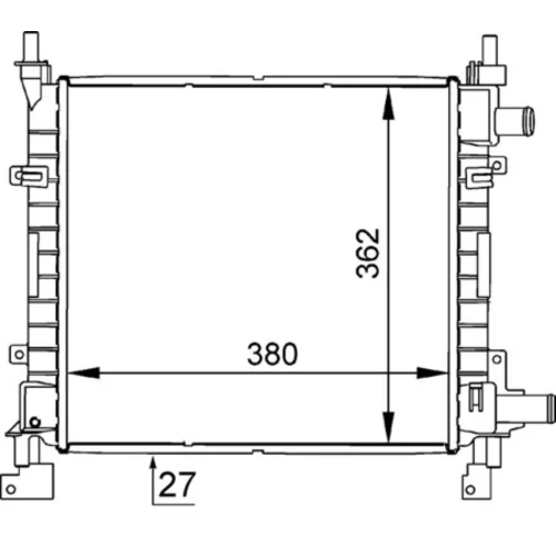 Chladič motora MAHLE CR 626 000S