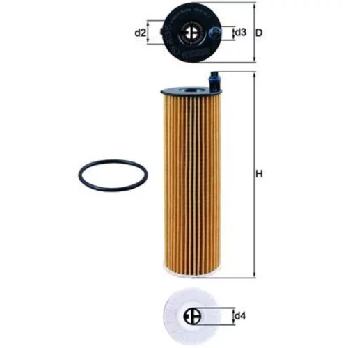 Olejový filter MAHLE OX 823/6D