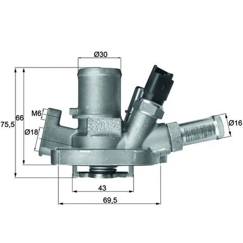 Termostat chladenia MAHLE TI 151 80