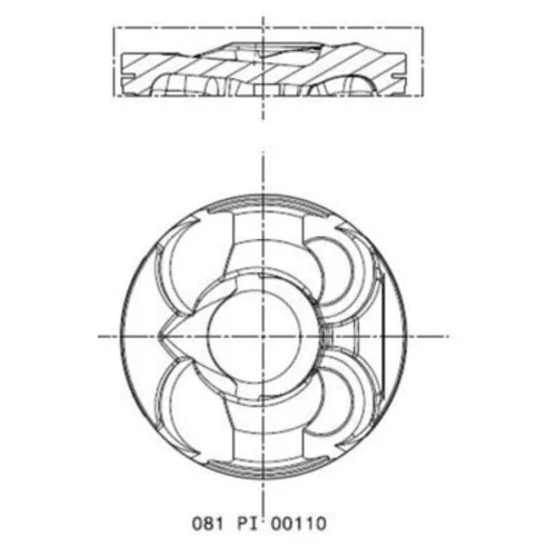 Piest MAHLE 081 PI 00110 000 - obr. 1