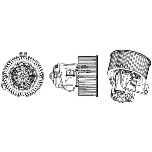 Vnútorný ventilátor MAHLE AB 150 000P - obr. 1