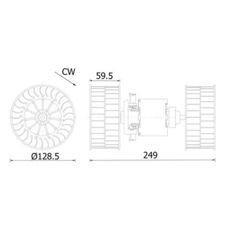 Vnútorný ventilátor MAHLE AB 323 000S