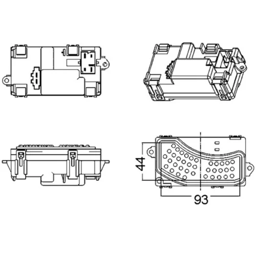 Regulator, ventilator vnutorneho priestoru MAHLE ABR 5 000S - obr. 1