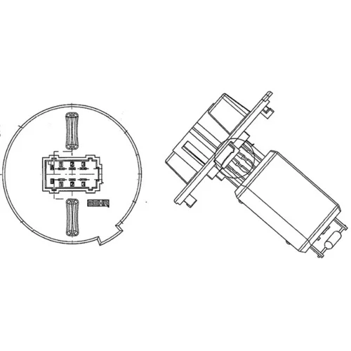 Odpor vnútorného ventilátora MAHLE ABR 57 000P - obr. 1