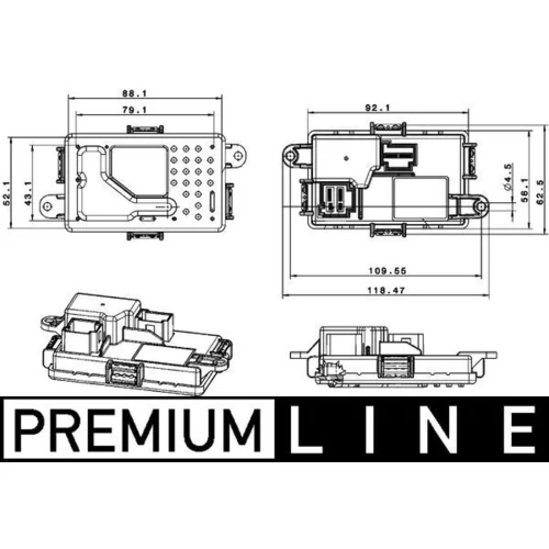 Regulator, ventilator vnutorneho priestoru MAHLE ABR 67 000P