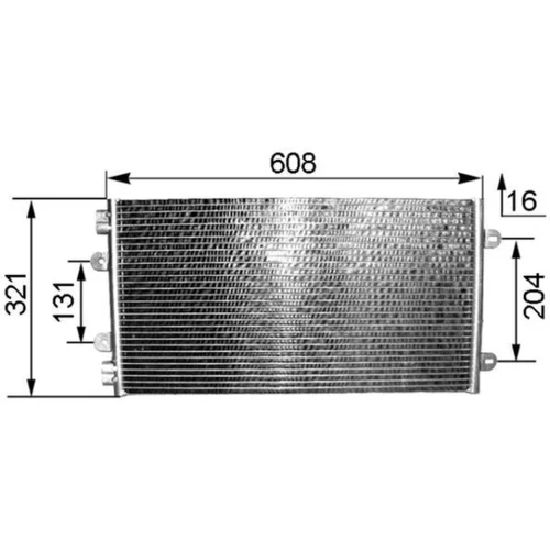 Kondenzátor klimatizácie MAHLE AC 236 000P - obr. 2