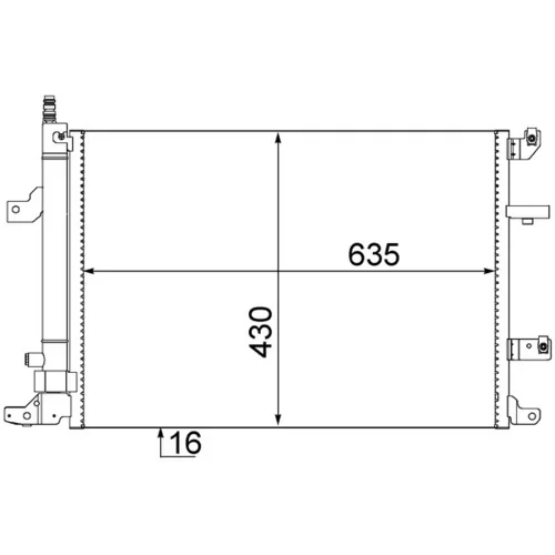 Kondenzátor klimatizácie MAHLE AC 497 000S - obr. 1