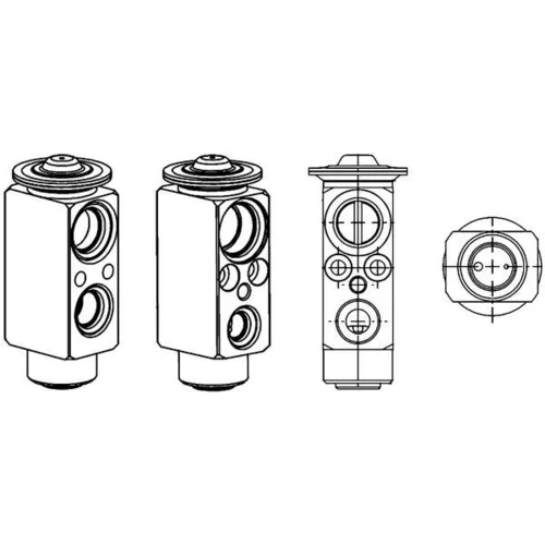 Expanzný ventil klimatizácie MAHLE AVE 68 000P - obr. 1