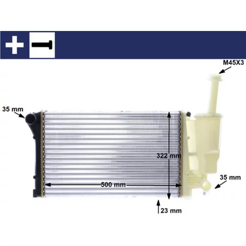 Chladič motora MAHLE CR 1451 000S