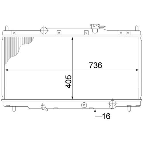 Chladič motora MAHLE CR 1459 000S