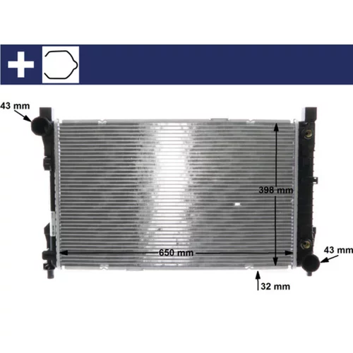 Chladič motora MAHLE CR 1478 000S