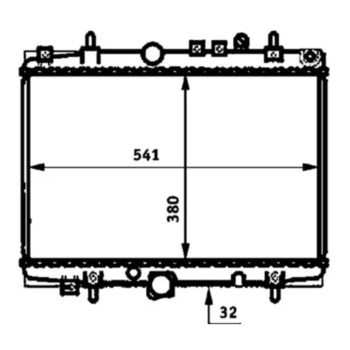 Chladič motora MAHLE CR 393 000P - obr. 1