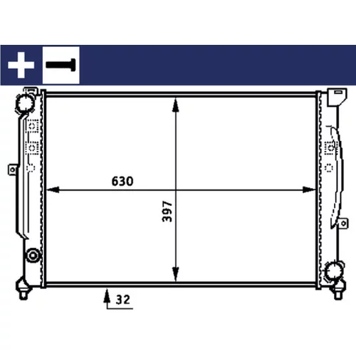 Chladič motora CR 423 000S /MAHLE/