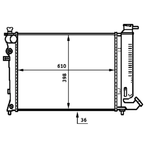 Chladič motora MAHLE CR 497 000S - obr. 1