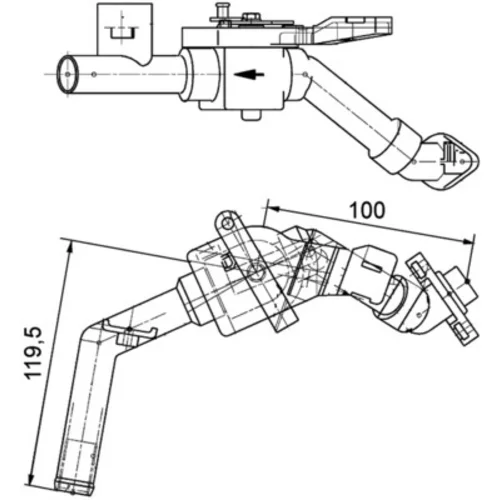 Regulačný ventil chladenia MAHLE CV 8 000P - obr. 1