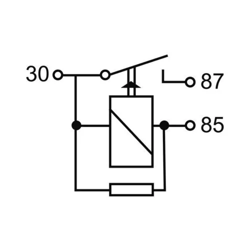 Relé palivového čerpadla MAHLE MR 118 - obr. 1