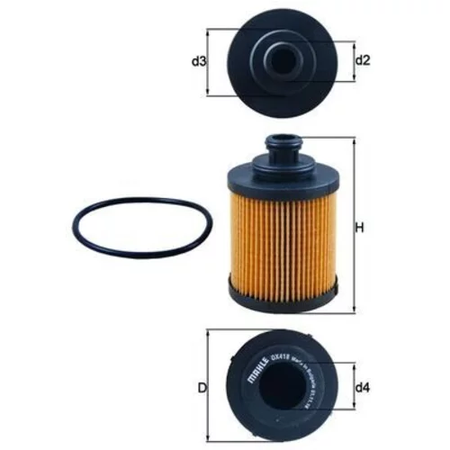 Olejový filter MAHLE OX 418D