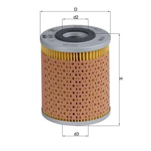 Olejový filter OX 51 /MAHLE/ - obr. 2