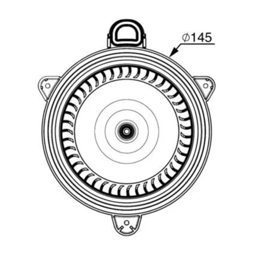 Vnútorný ventilátor MAHLE AB 267 000P - obr. 1