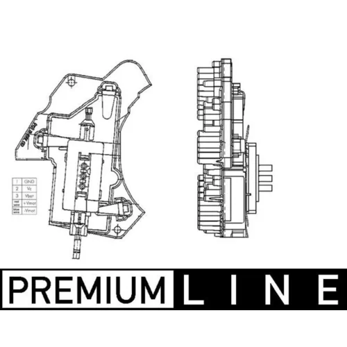 Regulator, ventilator vnutorneho priestoru MAHLE ABR 24 000P