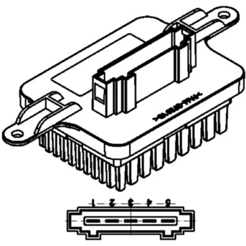 Regulator, ventilator vnutorneho priestoru MAHLE ABR 59 000P - obr. 1