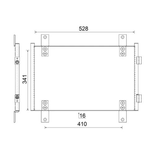 Kondenzátor klimatizácie MAHLE AC 816 000S - obr. 1