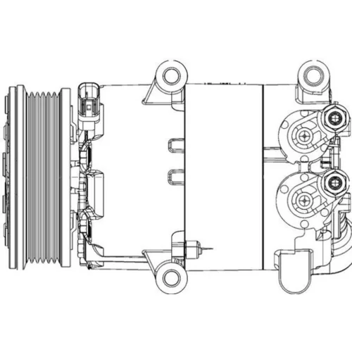 Kompresor klimatizácie MAHLE ACP 1366 000P - obr. 1