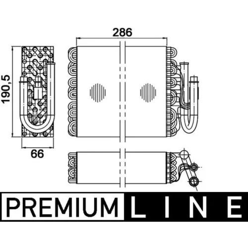 Výparník klimatizácie MAHLE AE 35 000P